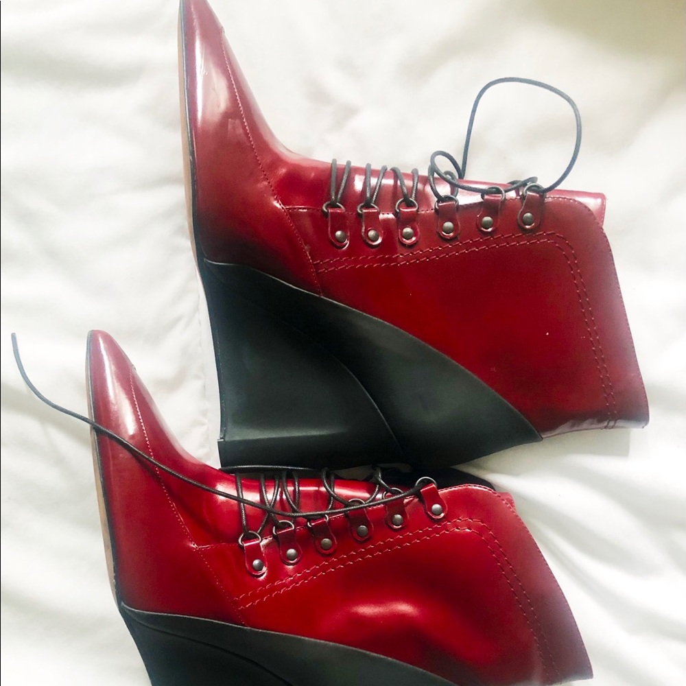 Derek Lam wedge heel boots 💯 authentic - Picture 2 of 8